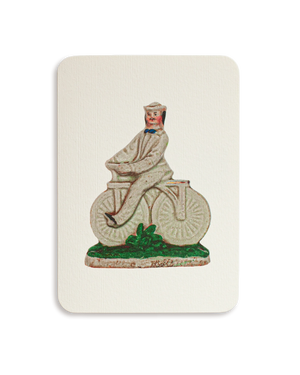 The Bicyclist Staffordshire Greeting Card