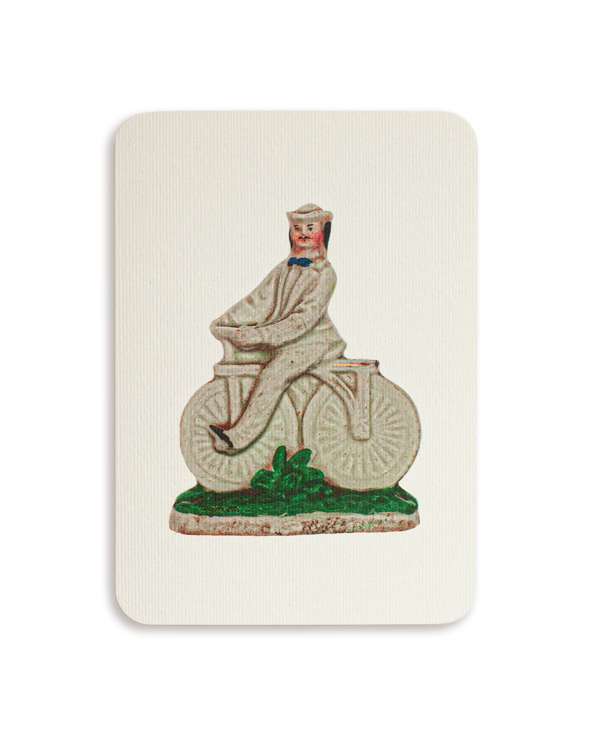 The Bicyclist Staffordshire Greeting Card
