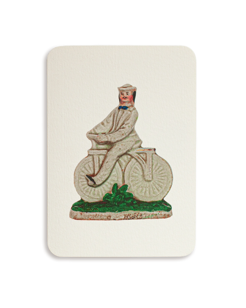 The Bicyclist Staffordshire Greeting Card