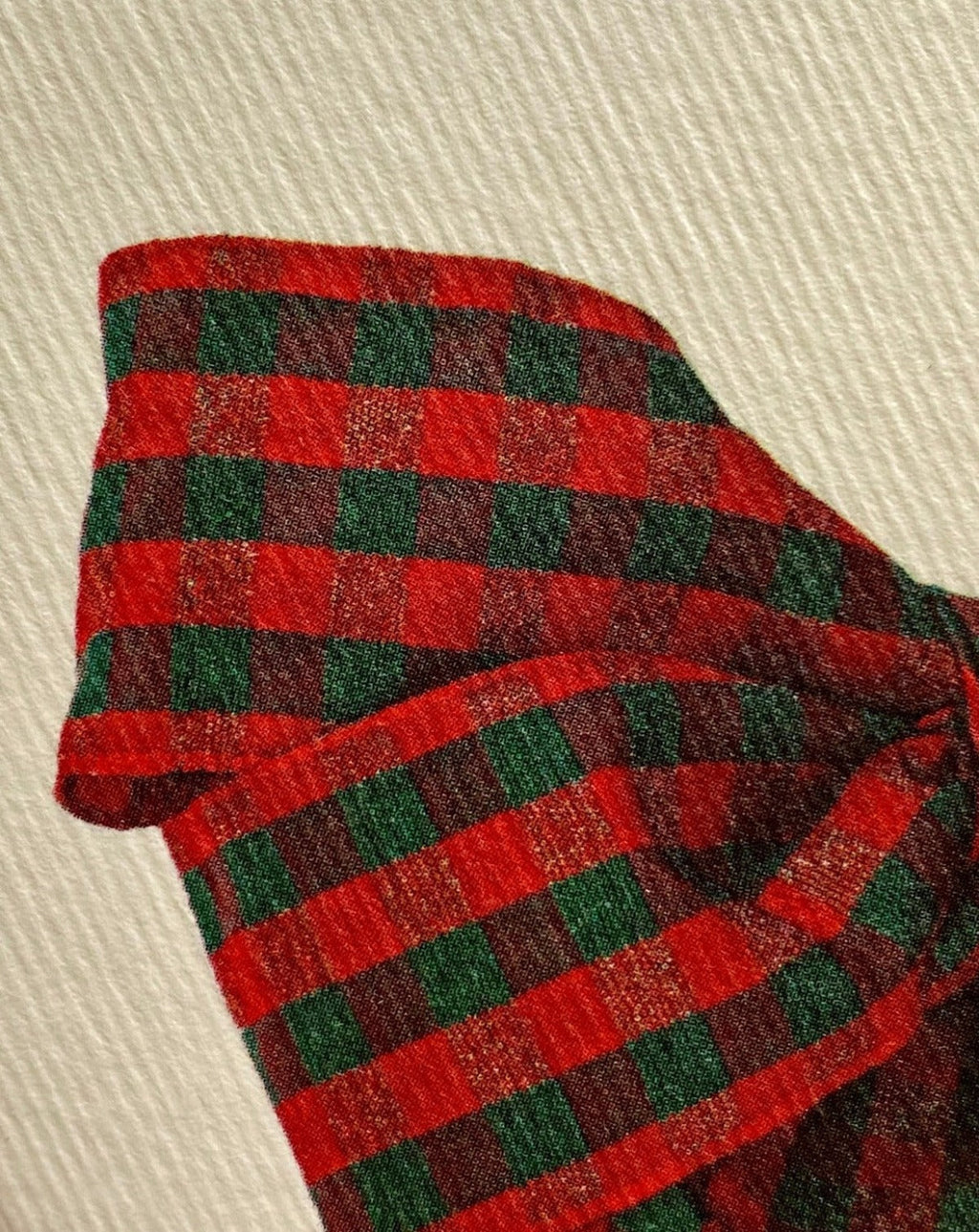 Tartan Bow Greeting Card