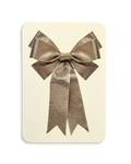 Silver Bow Greeting Card