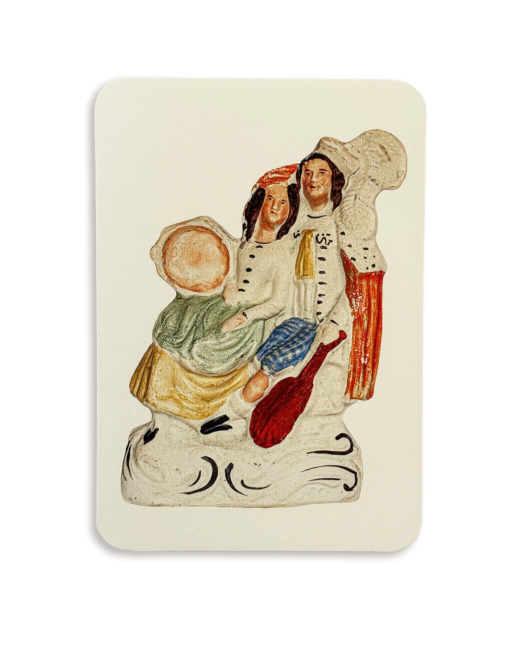 The Music Lovers Staffordshire Greeting Card