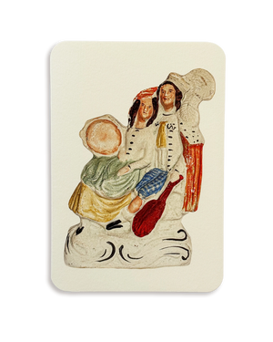 The Music Lovers Staffordshire Greeting Card