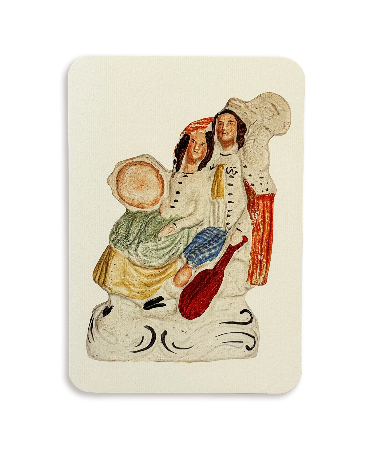 The Music Lovers Staffordshire Greeting Card