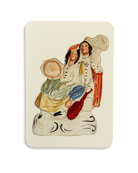 The Music Lovers Staffordshire Greeting Card