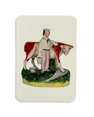 The Dairy Boy Staffordshire Greeting Card