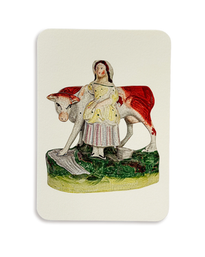 The Milkmaid Staffordshire Greeting Card