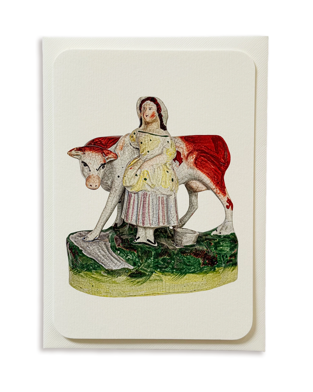 The Milkmaid Staffordshire Greeting Card