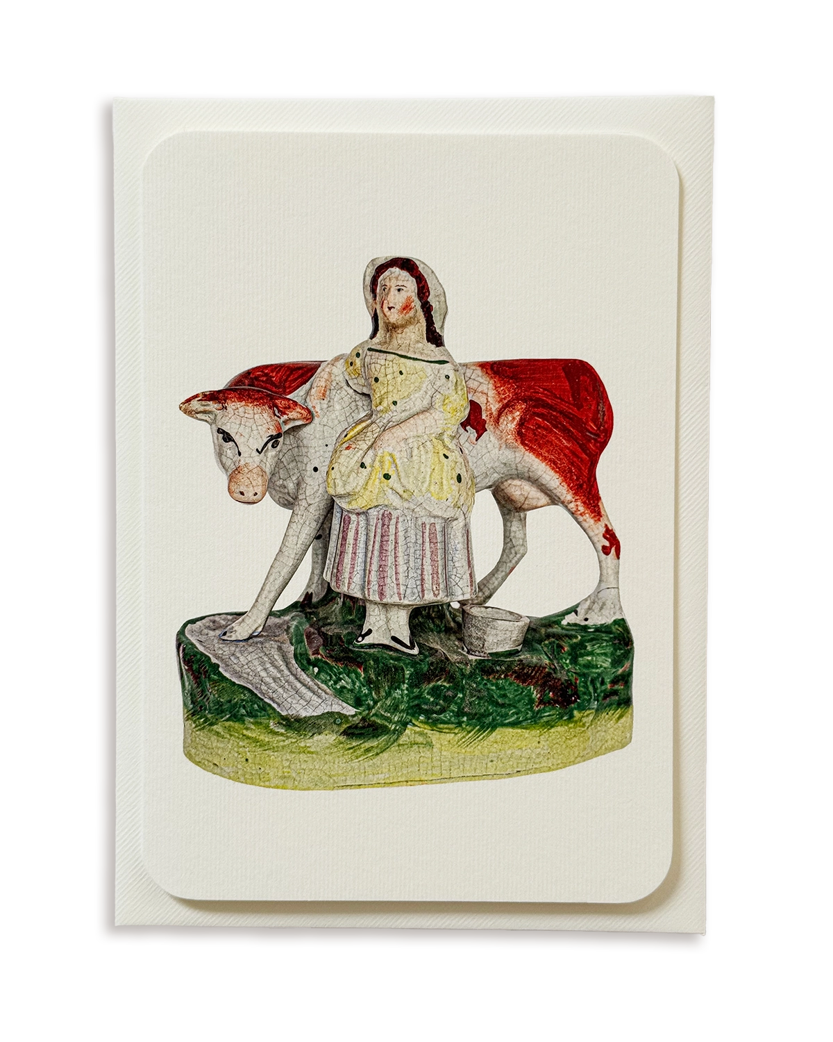 The Milkmaid Staffordshire Greeting Card