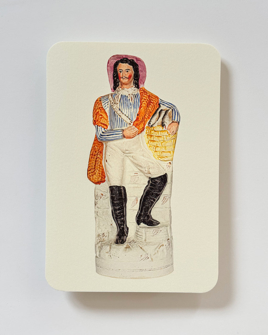 Fisherman with Silver Darlings Greeting Card