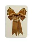 Gold Bow Greeting Card