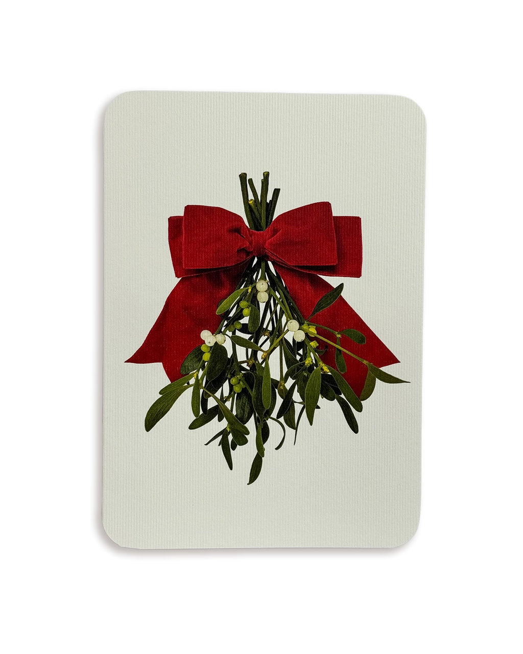 Mistletoe & Ribbon Greeting Card