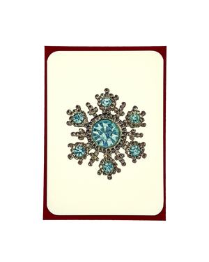 Winter Jewels Snowflake I Greeting Card