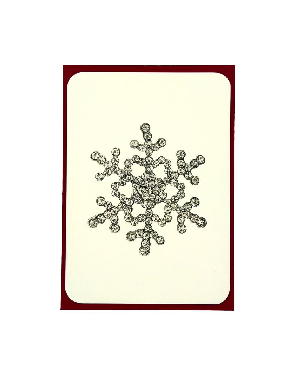 Winter Jewels Snowflake II Greeting Card