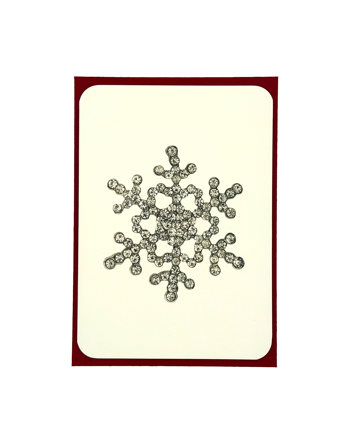 Winter Jewels Snowflake II Greeting Card