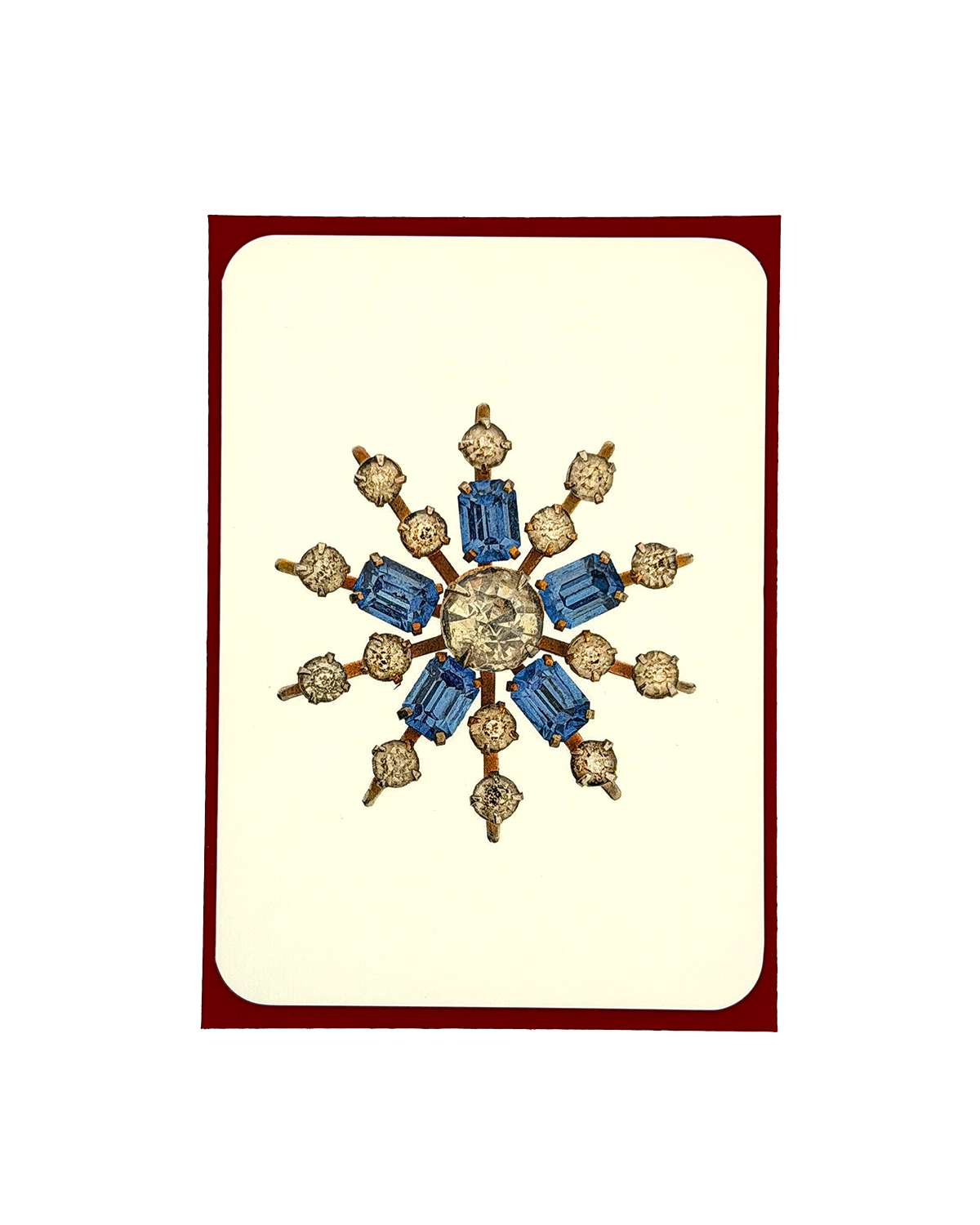 Winter Jewels Snowflake IV Greeting Card