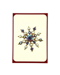 Winter Jewels Snowflake V Greeting Card