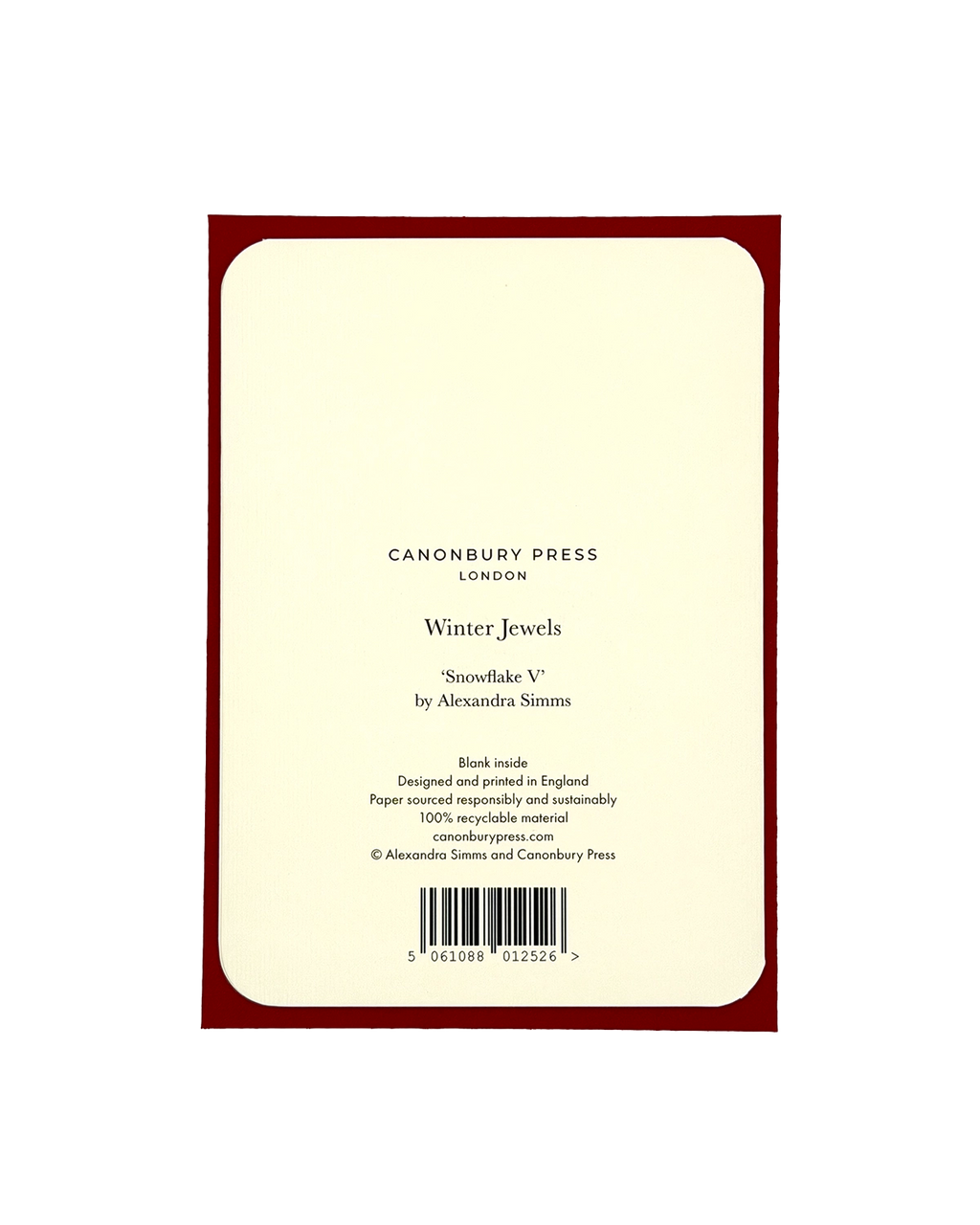 Winter Jewels Snowflake V Greeting Card