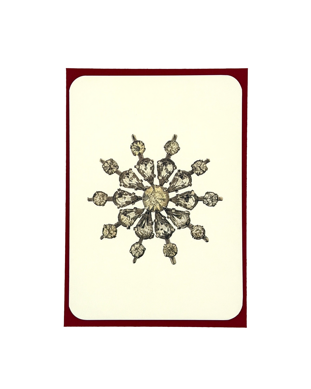 Winter Jewels Snowflake VI Greeting Card