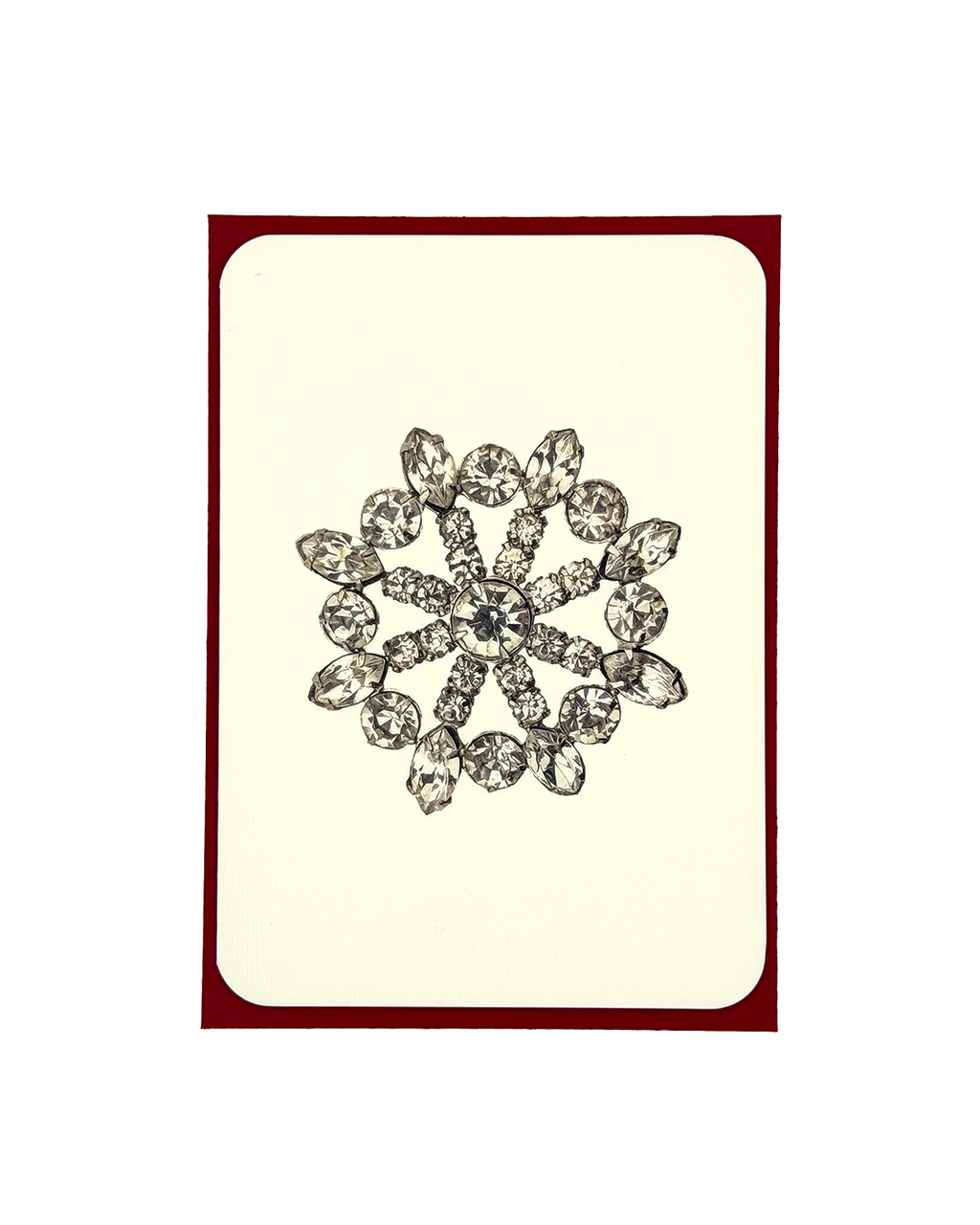 Winter Jewels Snowflake III Greeting Card