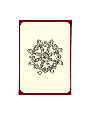 Winter Jewels Snowflake III Greeting Card