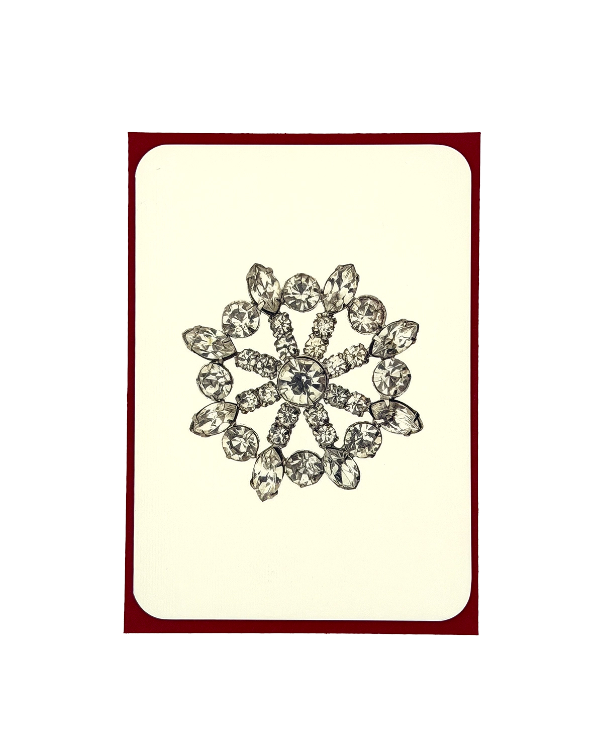 Winter Jewels Snowflake III Greeting Card