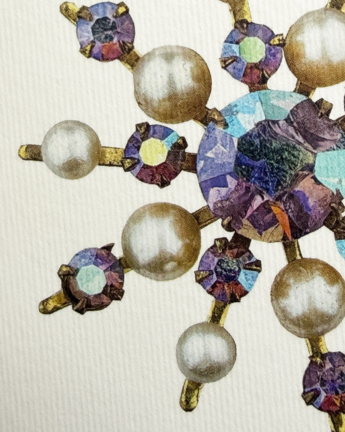 Winter Jewels Snowflake V Greeting Card