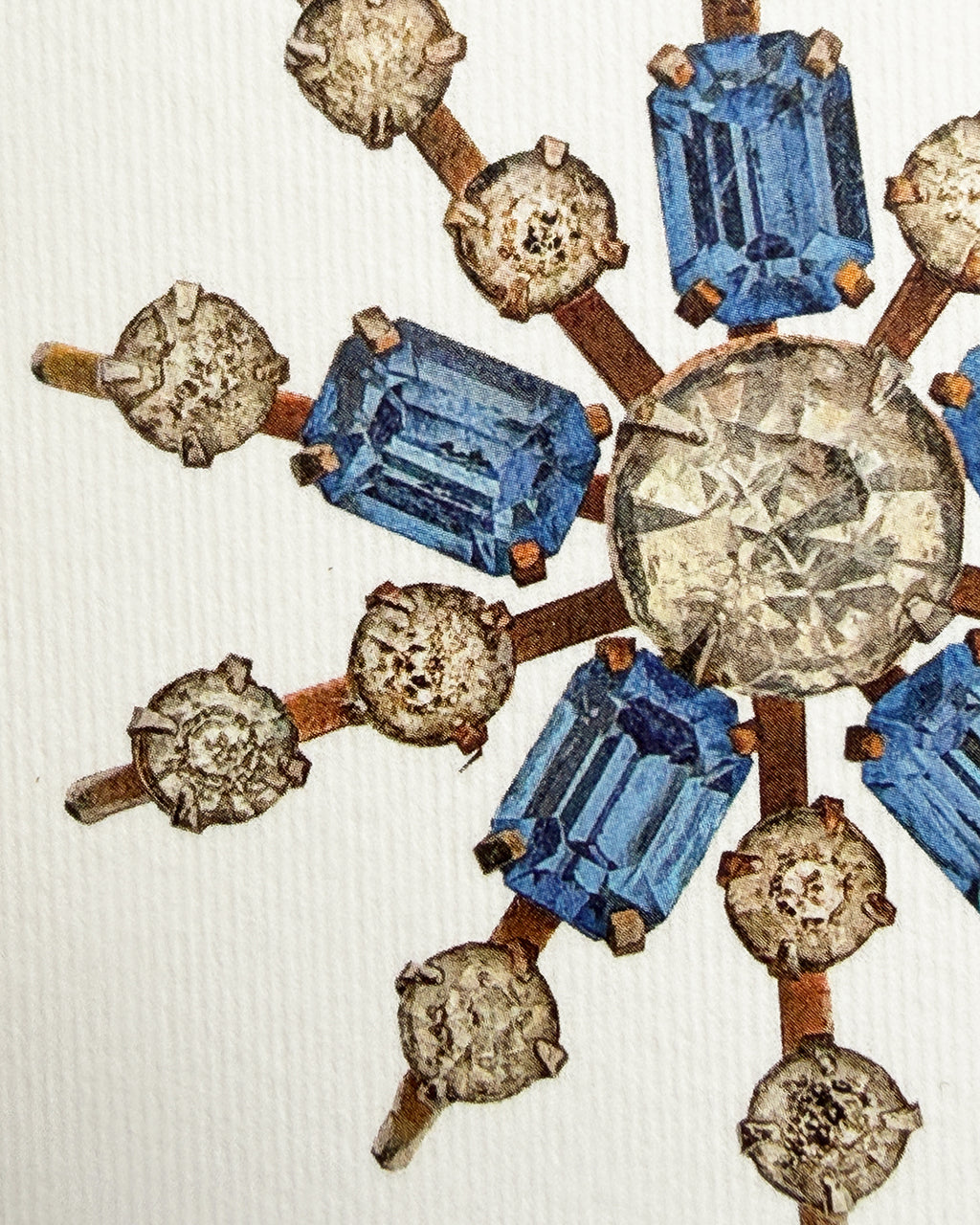 Winter Jewels Snowflake IV Greeting Card