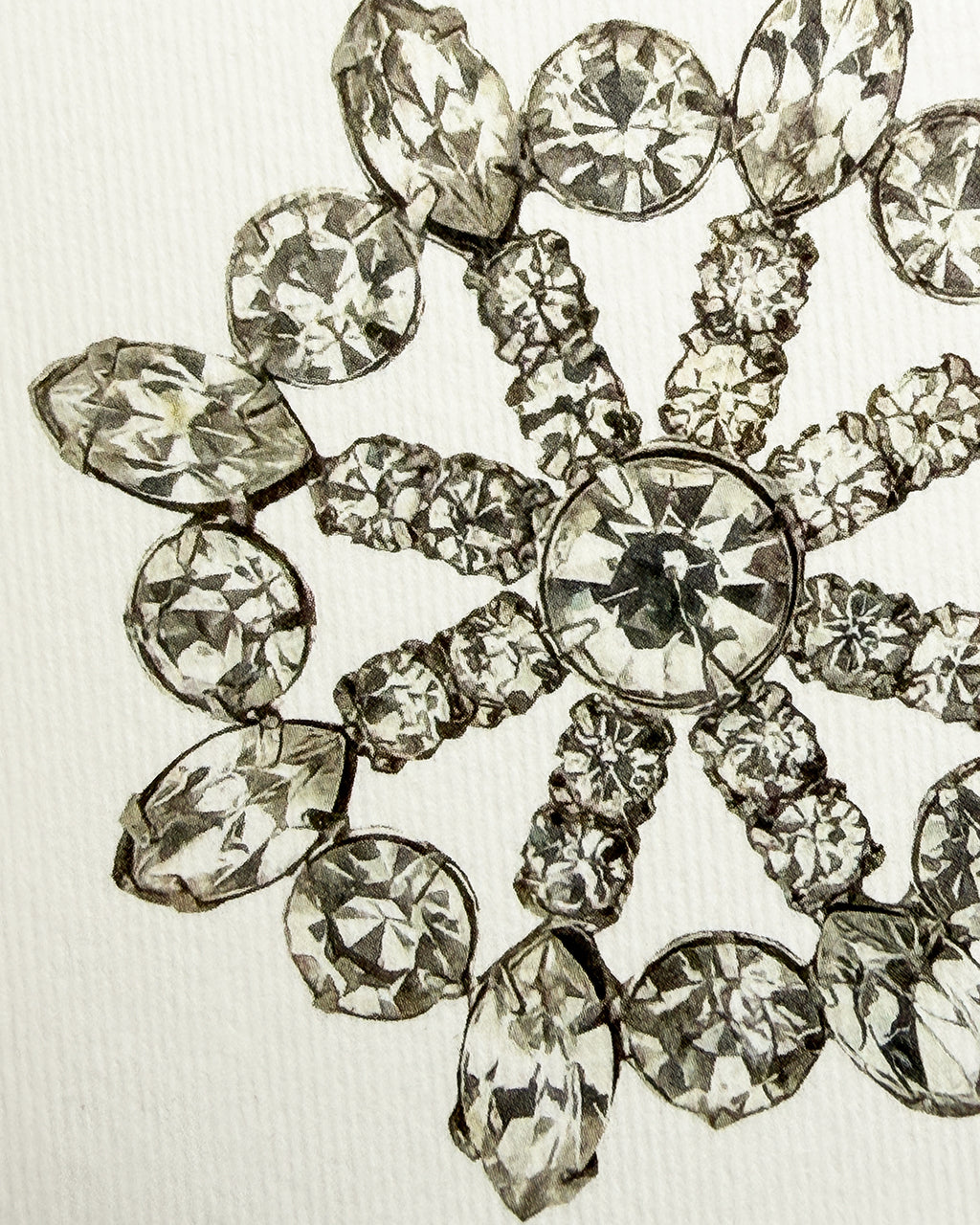 Winter Jewels Snowflake III Greeting Card