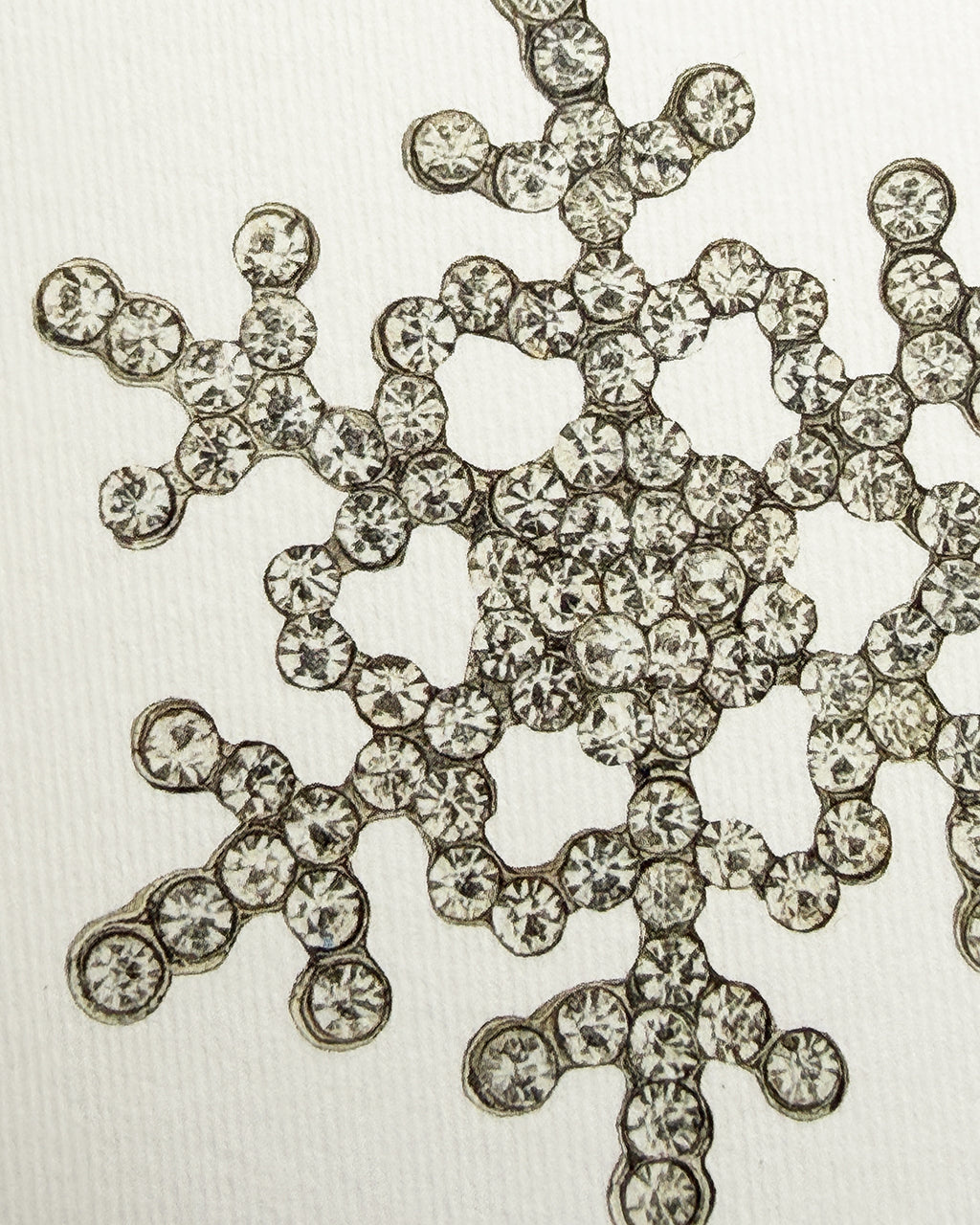 Winter Jewels Snowflake II Greeting Card