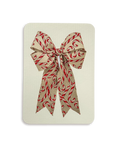 Candy Cane Bow Greeting Card