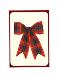 Fine Tartan Bow Greeting Card