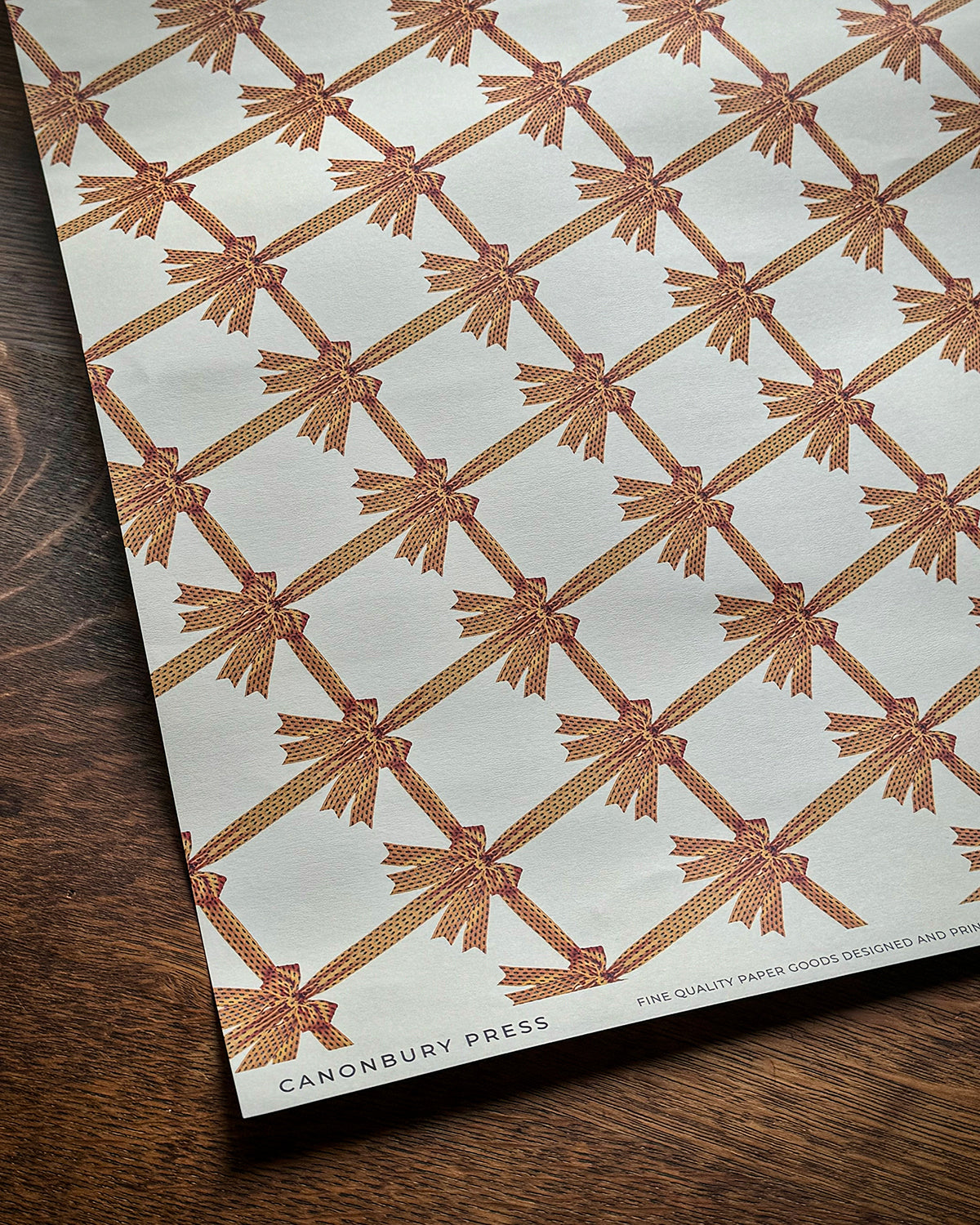 Yellow Bow Wrapping Paper
