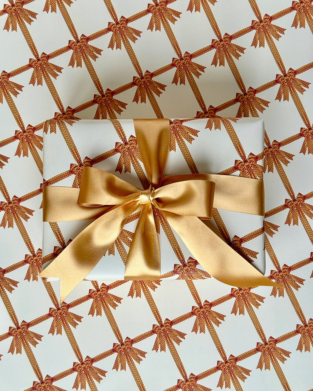 Yellow Bow Wrapping Paper
