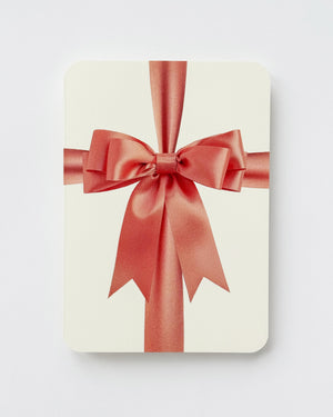 Peach Bow Greeting Card