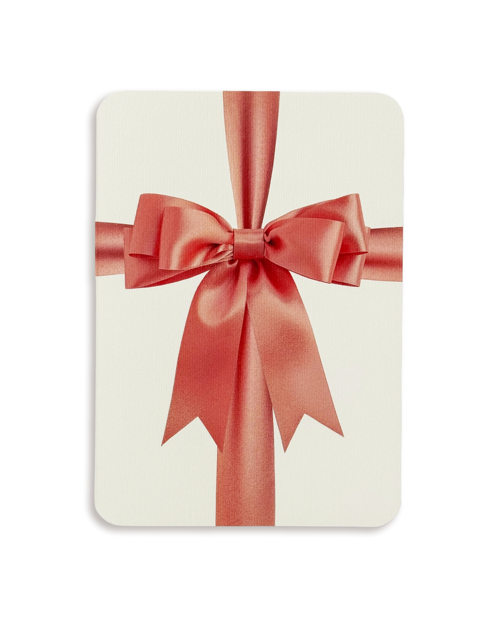 Peach Bow Greeting Card