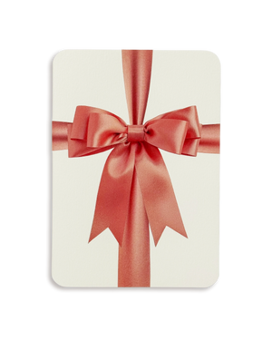 Peach Bow Greeting Card