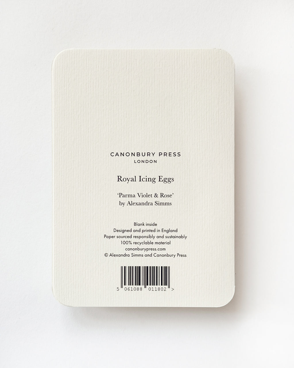 Parma Violet & Rose Royal Icing Egg