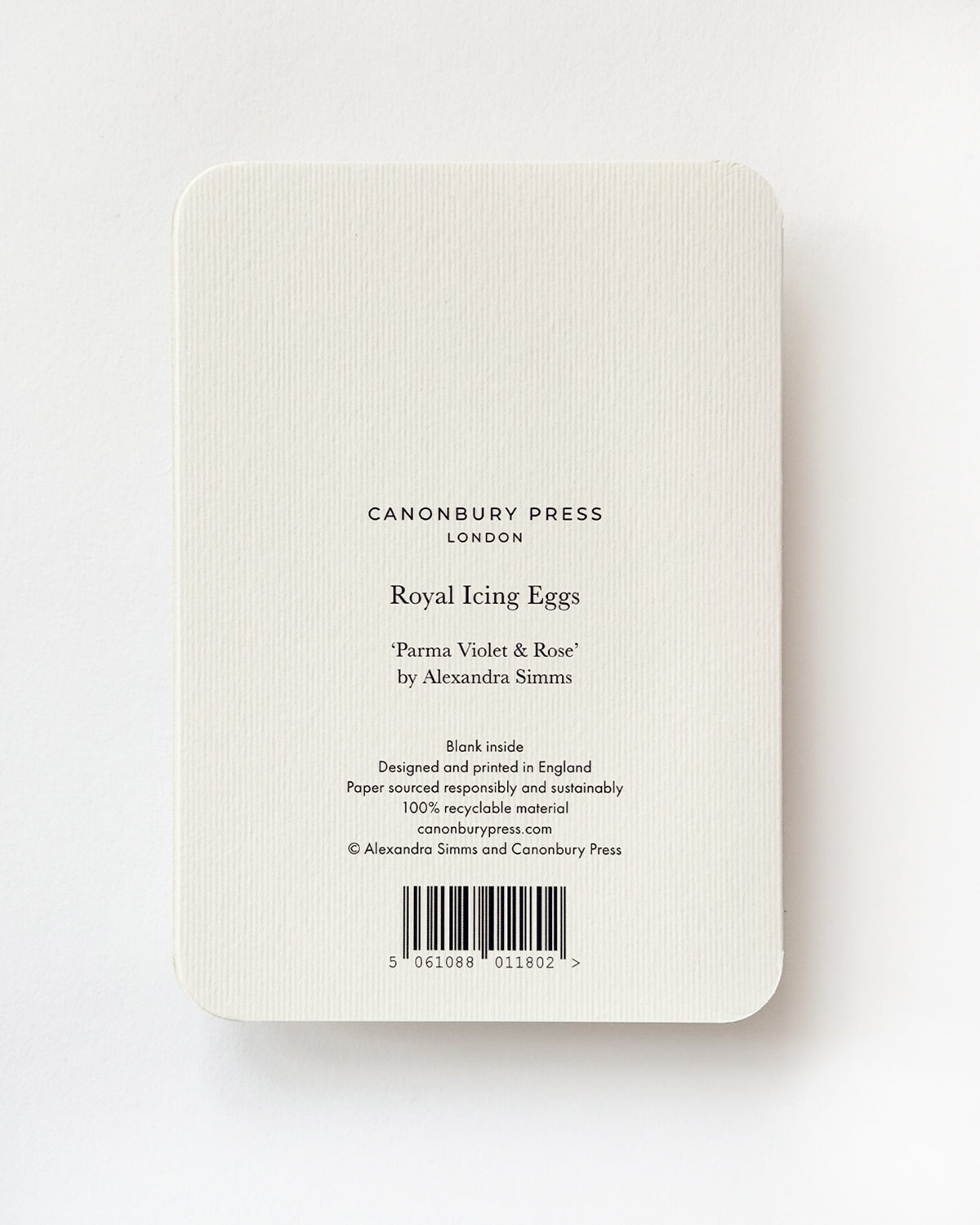 Parma Violet & Rose Royal Icing Egg