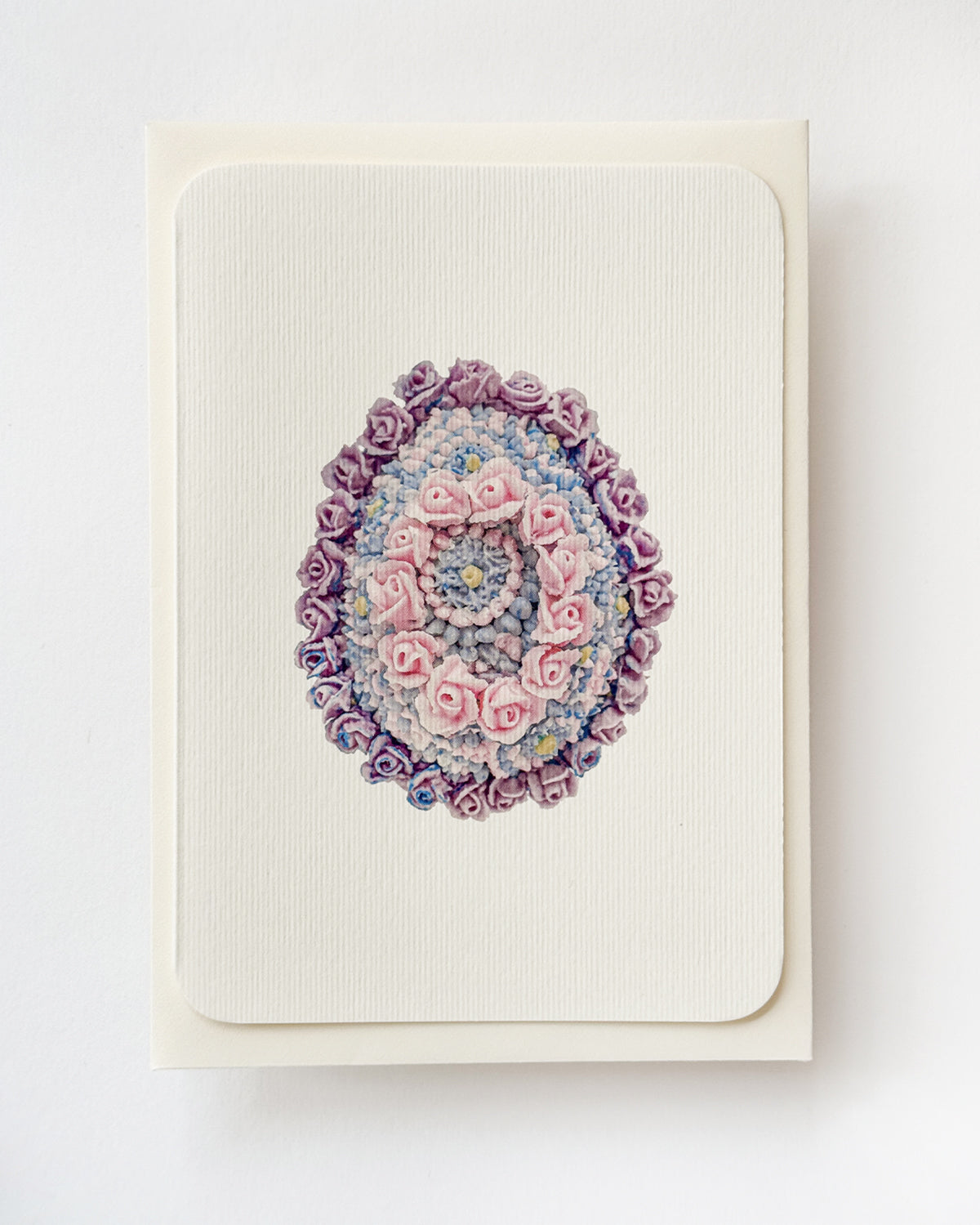 Parma Violet & Rose Royal Icing Egg