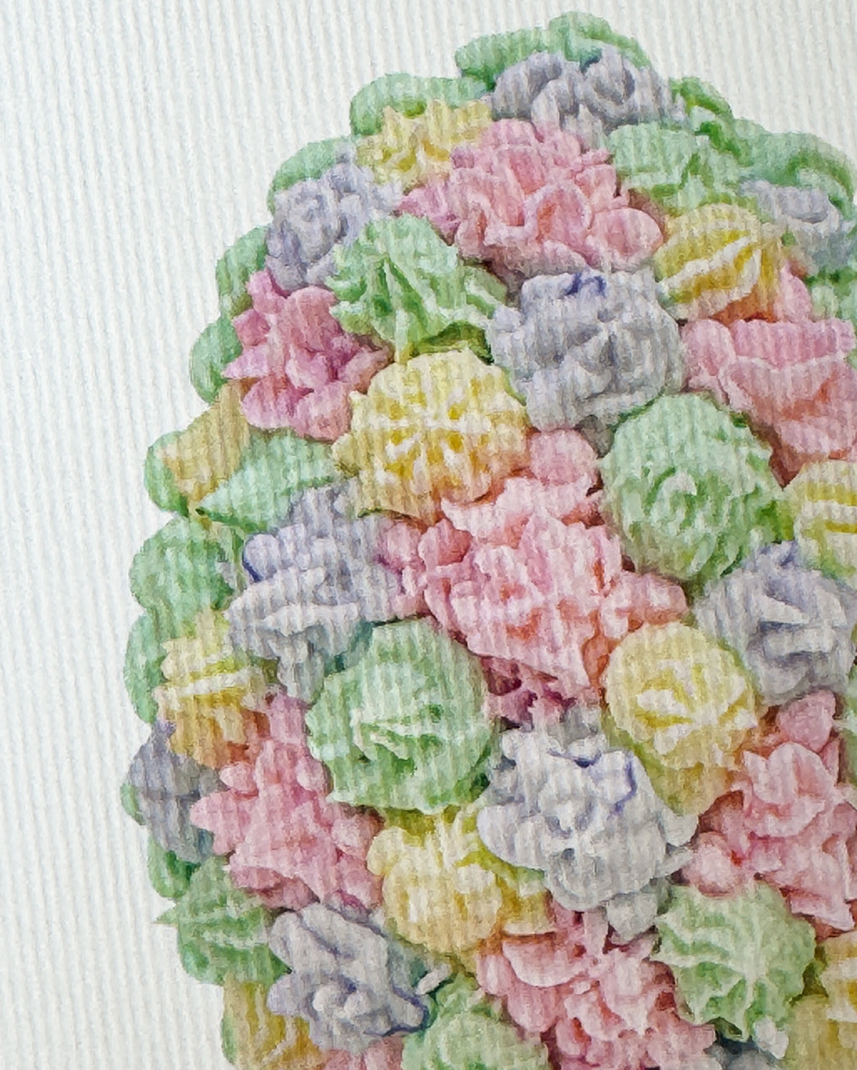Pastel Florets Royal Icing Egg