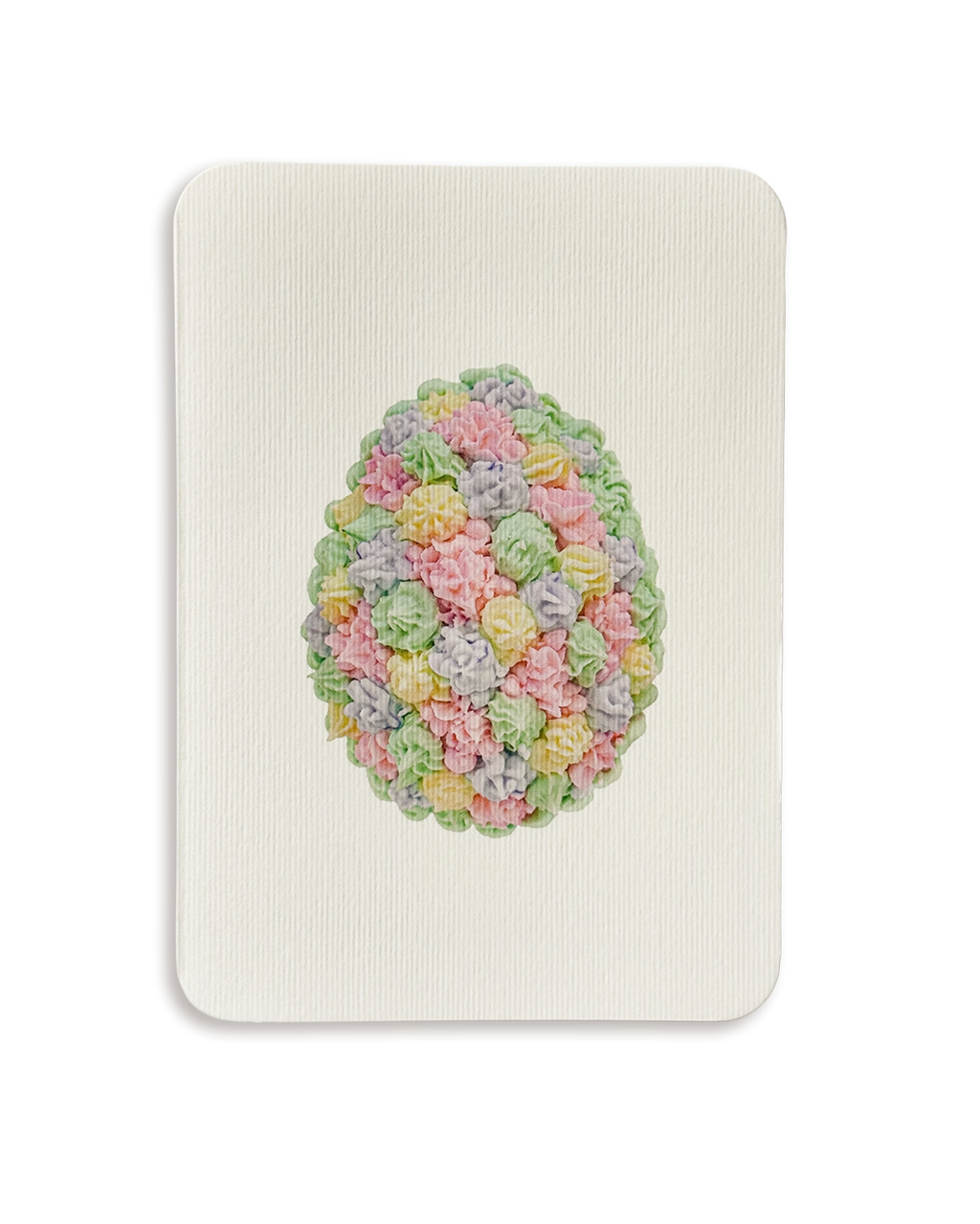 Pastel Florets Royal Icing Egg Greeting Card