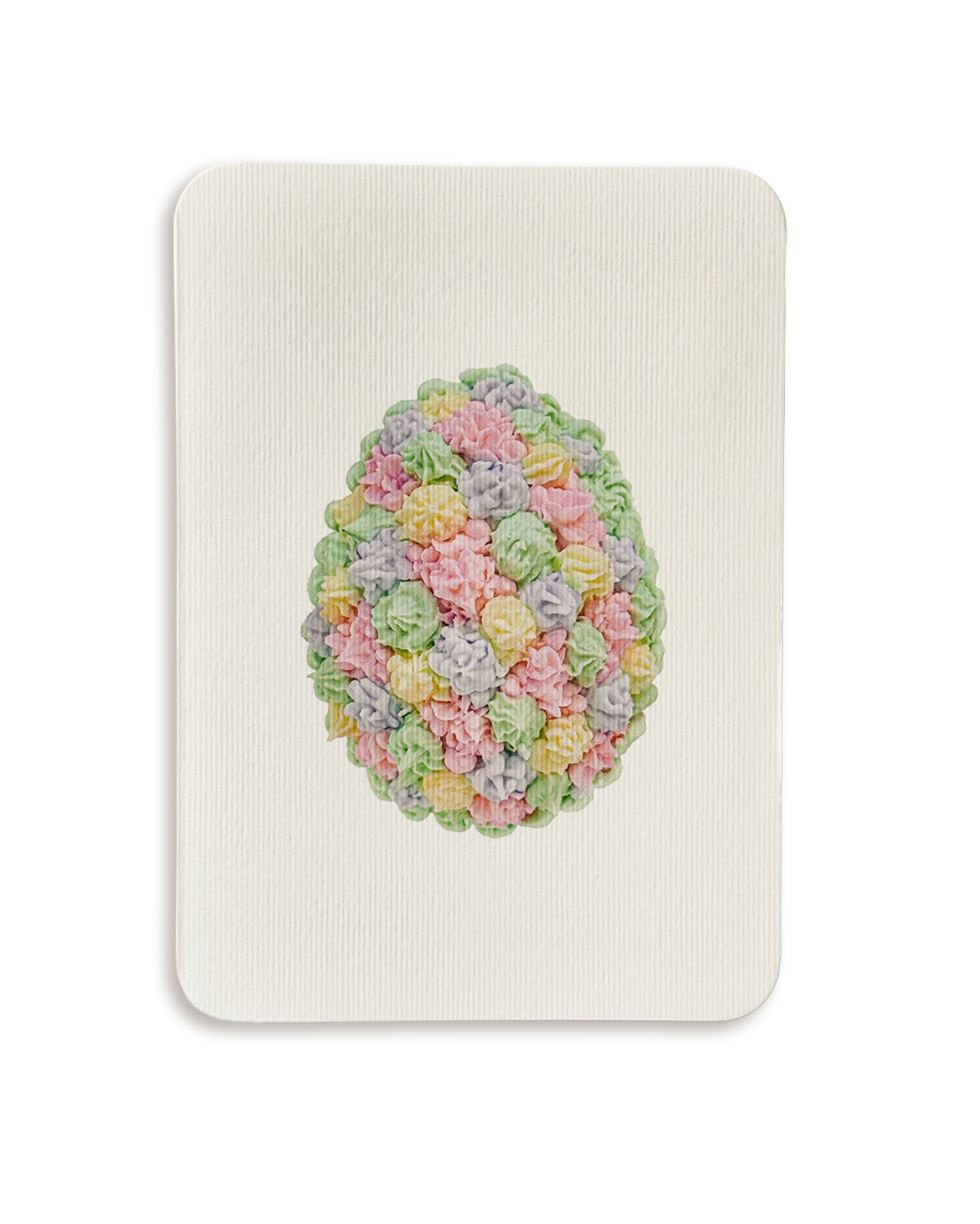 Pastel Florets Royal Icing Egg Greeting Card