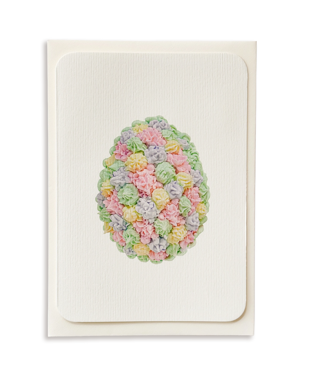 Pastel Florets Royal Icing Egg Greeting Card