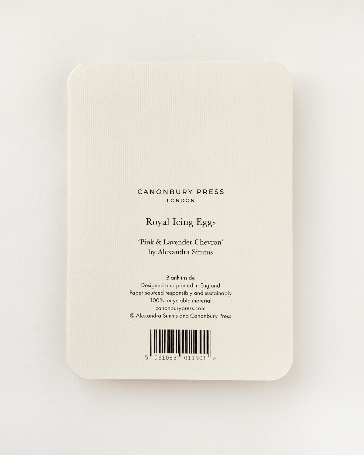 Pink & Lavender Chevron Royal Icing Egg