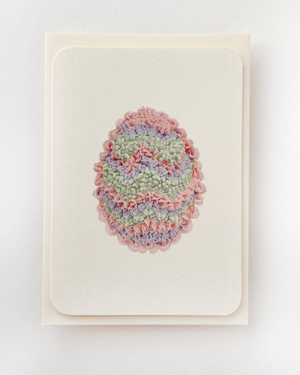 Pink & Lavender Chevron Royal Icing Egg