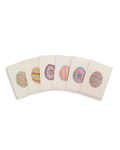 Royal Icing Eggs Mixed Set of 6 Greeting Cards