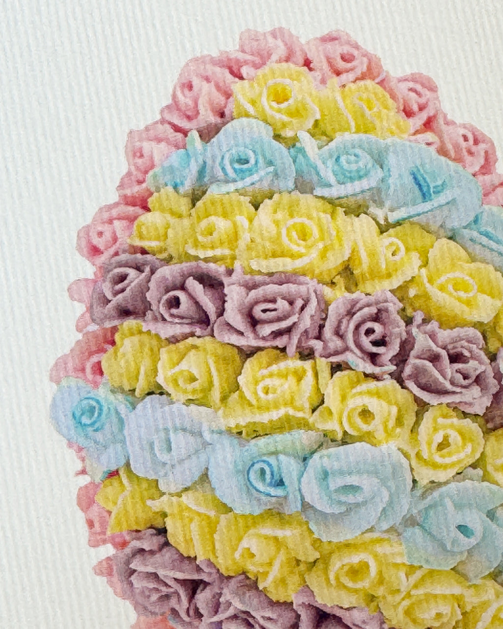 Sherbet Stripe Royal Icing Egg