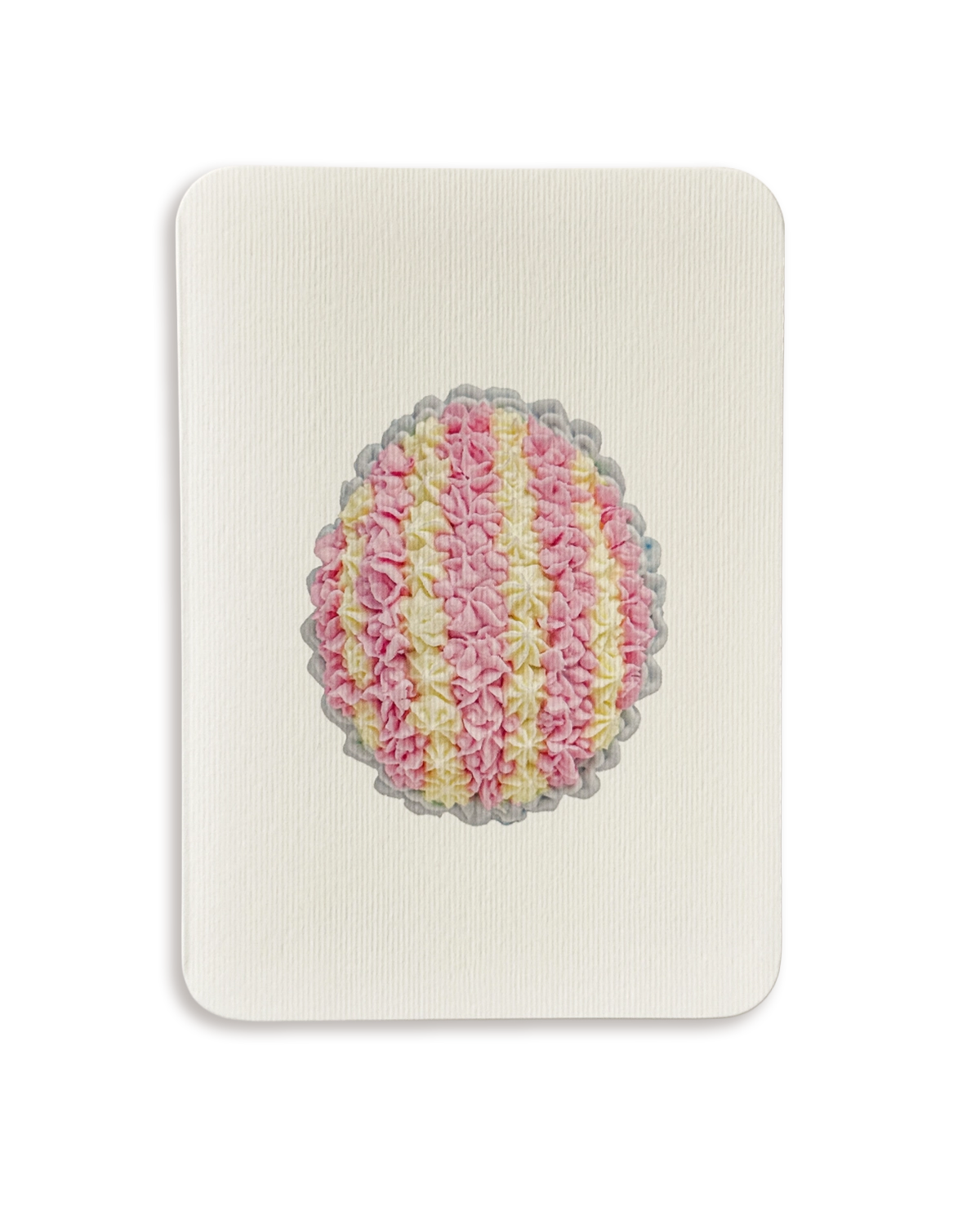 Strawberries & Cream Royal Icing Egg Greeting Card