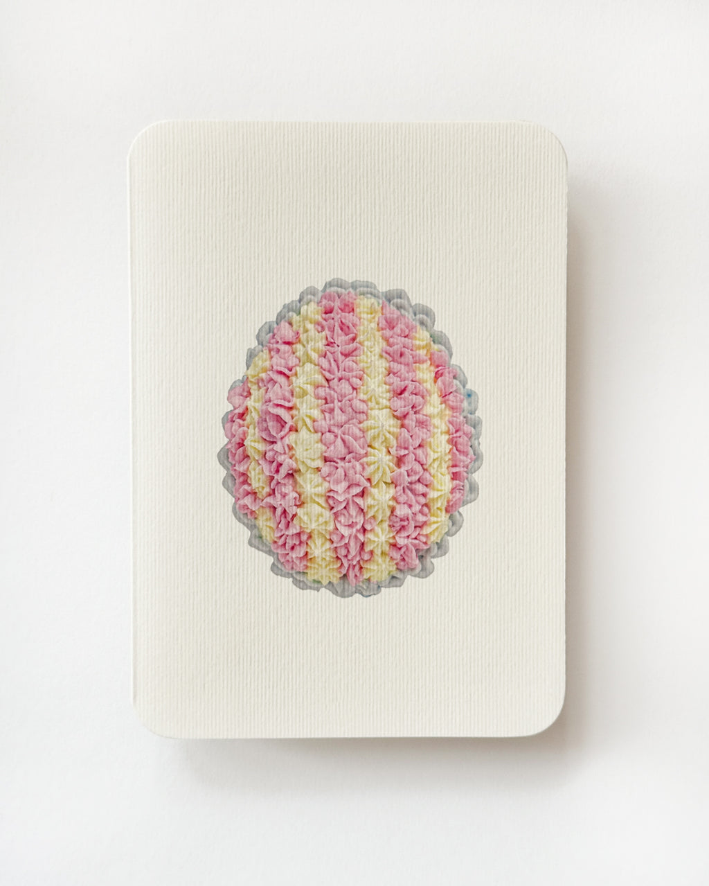 Strawberries & Cream Royal Icing Egg